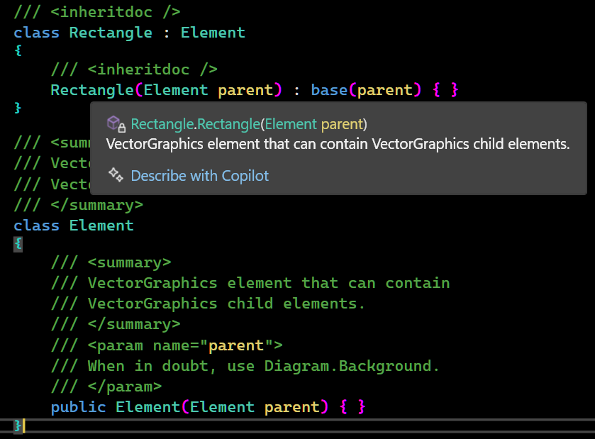 Tooltip with doc inherited from base class